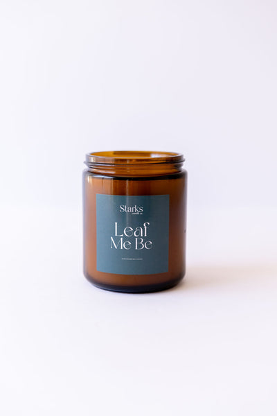 Leaf Me Be fall candle