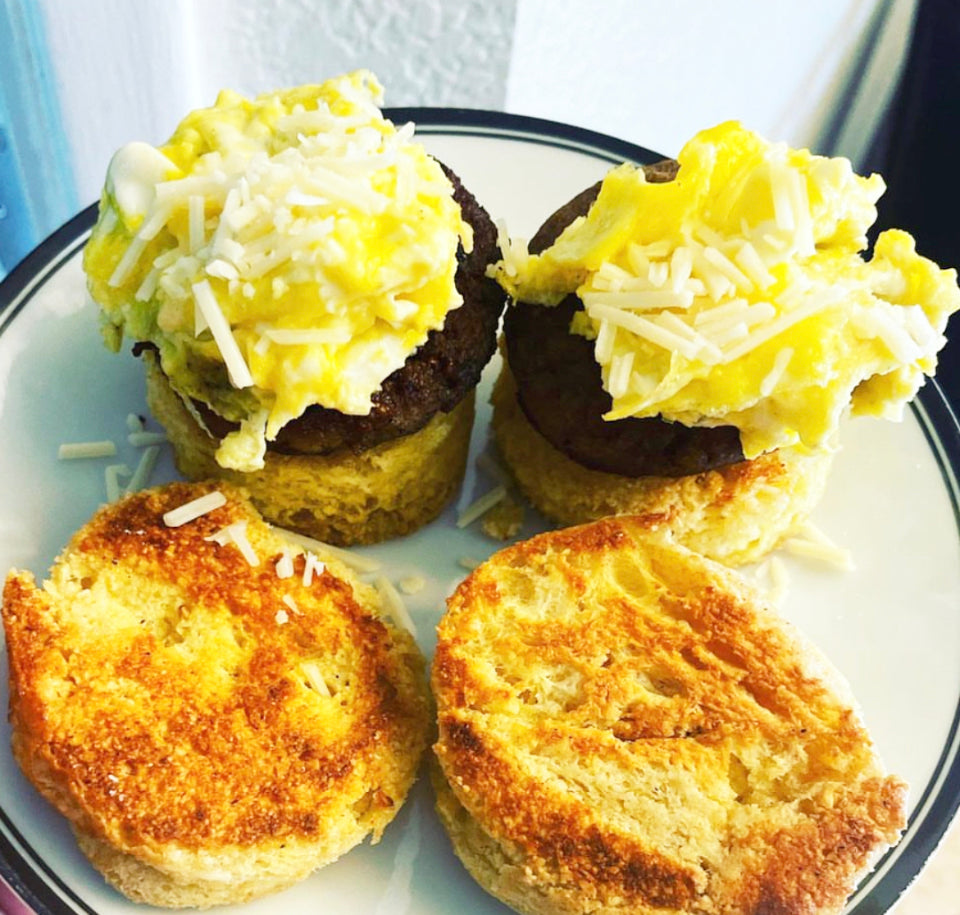 Try This 90 Second delicious low carb mug bread!! A Healthier alternative to  Mc Donald's breakfast sandwich