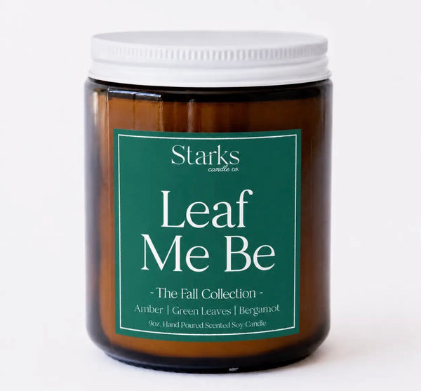 Leaf me Be fall candle