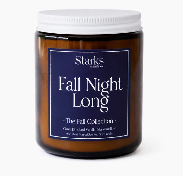 Marshmallow fireside fall candle