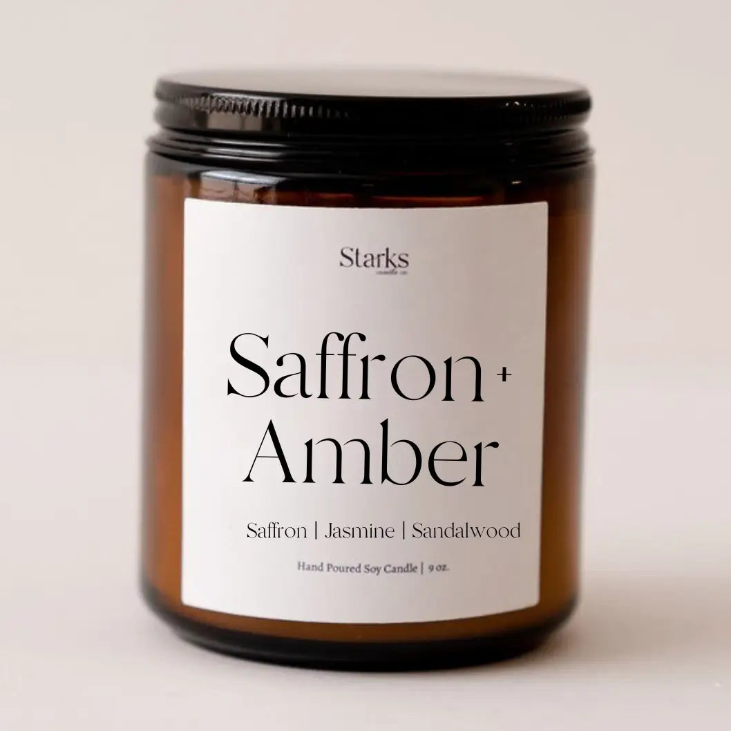 Saffron + Amber candle