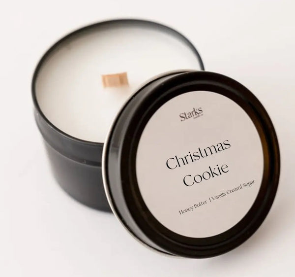 Christas Cookie Candle tin