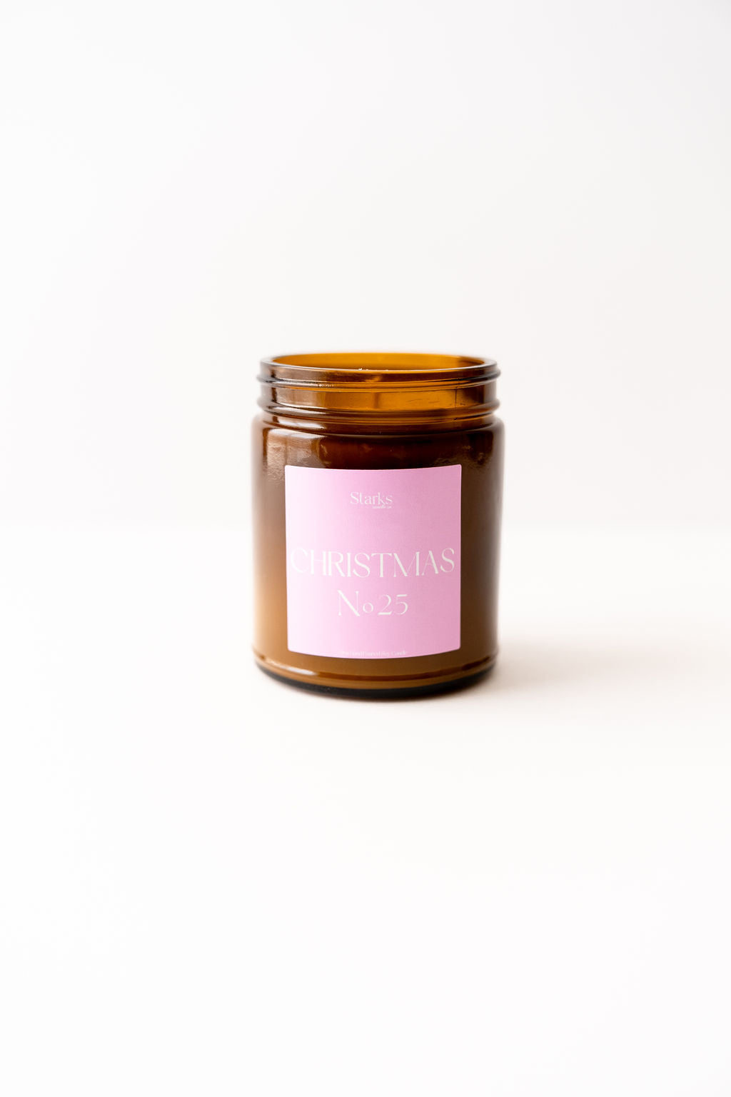 Pink Christmas candle