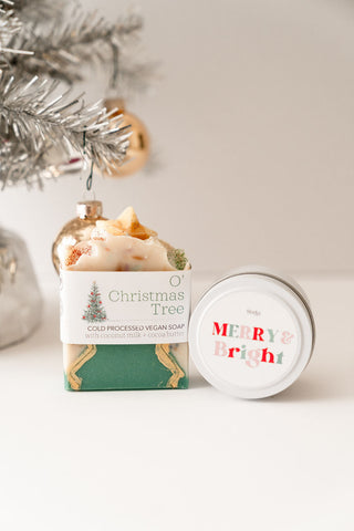 O' Christmas Tree Candle/Soap Mini Gift Set
