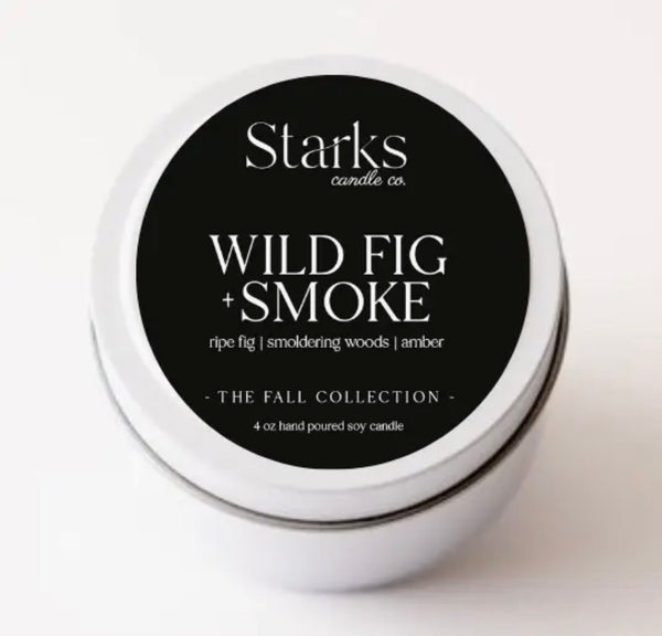 Wild Fig + Smoke 4 oz candle tin