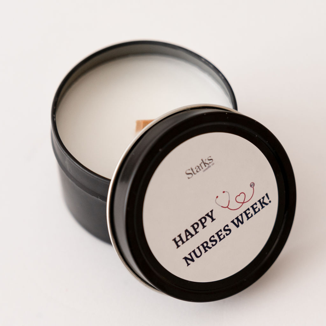 Happy Nurses Week Tin Candle